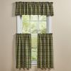 Willow Lane Plaid Valance 14"L