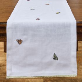 Garden Butterflies Runner 54" L