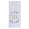 Cotton Tail With Carrots Dishtowel