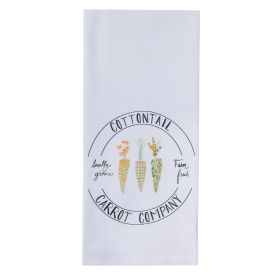 Cotton Tail With Carrots Dishtowel
