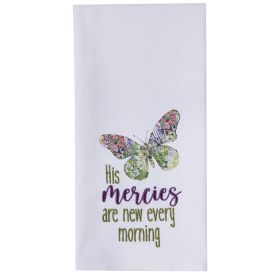 His Mercies Decorative Dishtowel