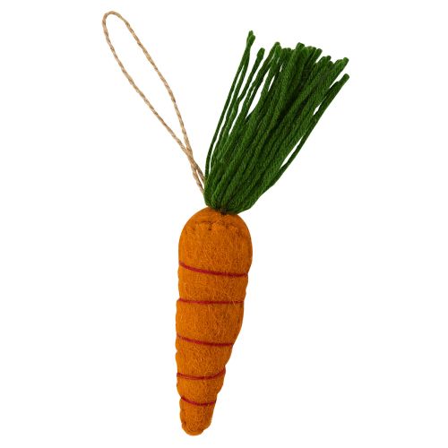 Carrot Wool Felt Ornament