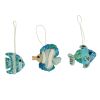 Fish Felt Ornaments Set Of 3