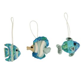 Fish Felt Ornaments Set Of 3