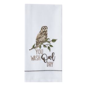 You Wash Owl Dry Decorative Dishtowel