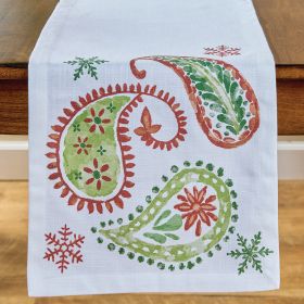 A Very Paisley Holiday Runner 54"L
