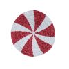 Peppermint Candy Print Braid Coasters - Set Of 4