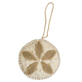 Sand Dollar Felt Ornament