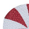 Peppermint Candy Printed Braided Trivet 8" Dia