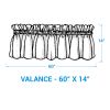Oyster Bay Valance 14"L