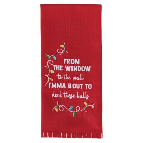 Deck These Halls Decorative Dishtowel
