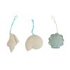 Seashell Felt Ornaments Set Of 3