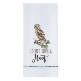 I Don'T Give A Hoot Decorative Dishtowel
