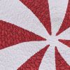 Peppermint Candy Print Braid Runner 34"L