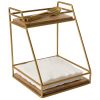 Wood/Gold 2 Tier Organizer