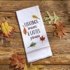 Leaves And Lattes Decorative Dishtowel