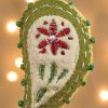 Paisley Felt Ornaments Set Of 3