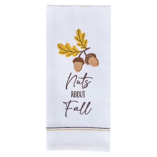 Nuts About Fall Decorative Dishtowel