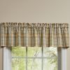 Farmstead Plaid Valance 14"L