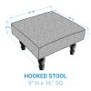 Bless Our Home Hooked Stool