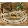 Bless Our Home Printed/Braided Rug 32" X 42"