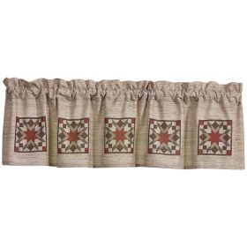 Weathered Barnboard Print Valance 14"L