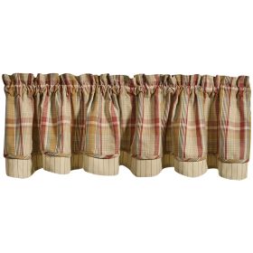 Spice Route Lined Layered Valance 16"L
