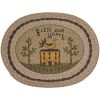 Bless Our Home Printed/Braided Rug 32" X 42"