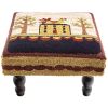 Bless Our Home Hooked Stool