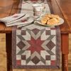 Weathered Barnboard Print Runner 54"L