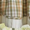 Farmstead Plaid Lined Layered Valance 16"L