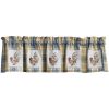 Stone Hollow Lined Patch Valance 14"L