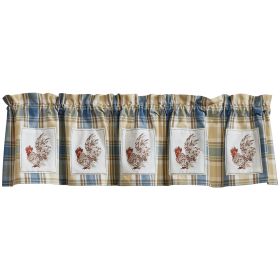 Stone Hollow Lined Patch Valance 14"L