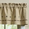 Ranch Brand Lined Embroidered Valance 14"L
