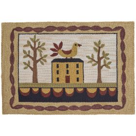 Bless Our Home Hooked Rug 2' X 3'