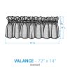 Farmstead Plaid Valance 14"L