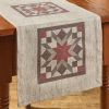 Weathered Barnboard Print Runner 36"L