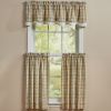 Farmstead Plaid Lined Layered Valance 16"L