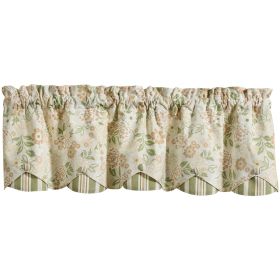 Garden Grace Lined Scalloped Valance 15"L