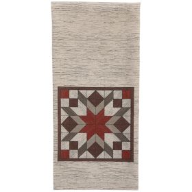 Weathered Barnboard Print Decorative Dishtowel