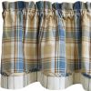 Stone Hollow Lined Layered Valance 16"L