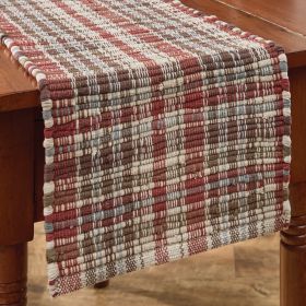 Weathered Barnboard Chindi Runner 36"L