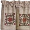 Weathered Barnboard Print Valance 14"L