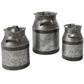 Milk Can Canisters Set of 3