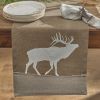 Elk Lodge Applique Runner 54"L