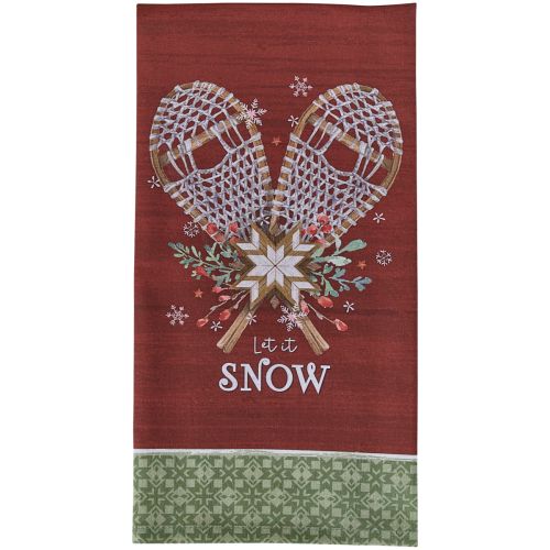 Let It Snow Printed Dishtowel