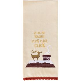 Up On Housetop Dishtowel