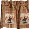 Cactus Creek Plaid Patch Valance 14"L