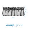 Beartooth Lodge Valance 14"L