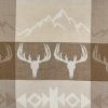 Mountain Refuge Jacquard Shower Curtain 72" X 72"